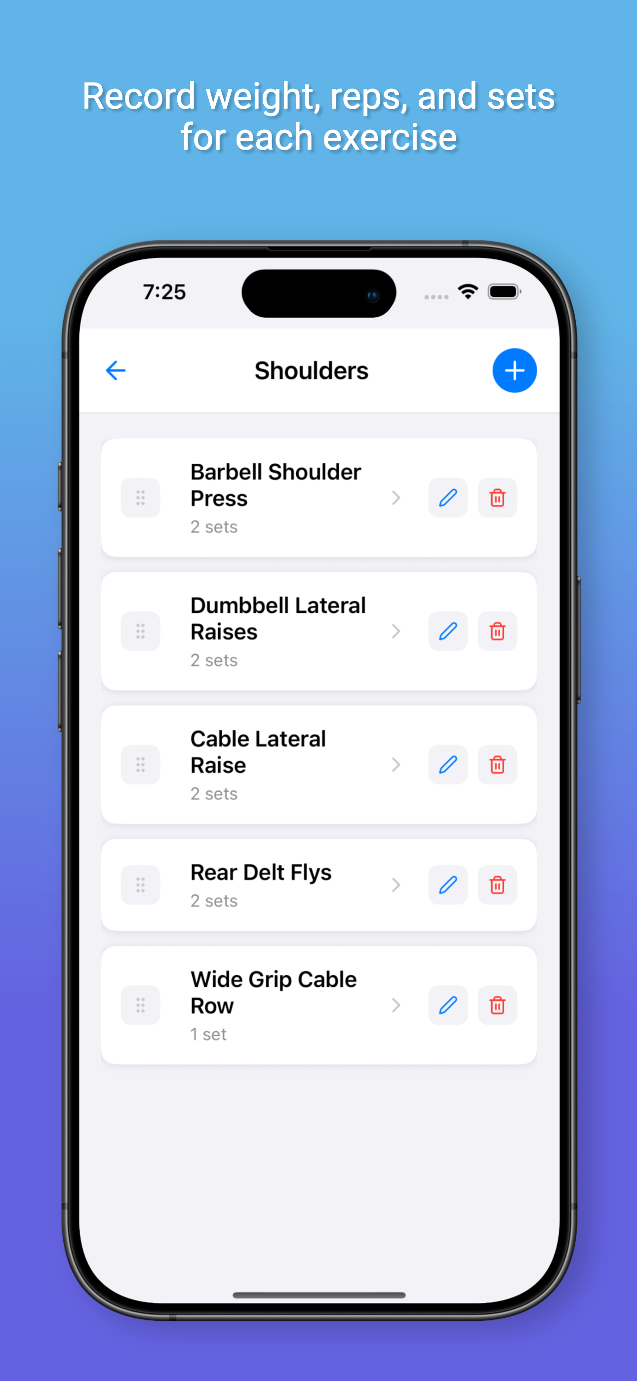 Repfire App - Exercise Tracking